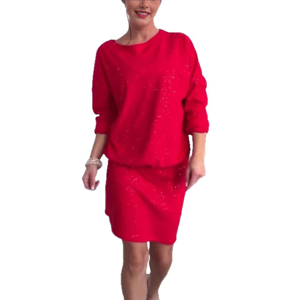 Robe décontractée oversized pour femmes avec des accents scintillants Levoire
