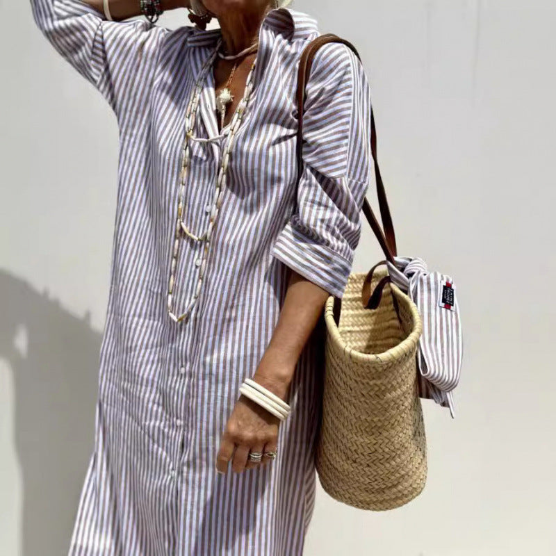 Levoire | Robe chemise courte à col pour l'automne