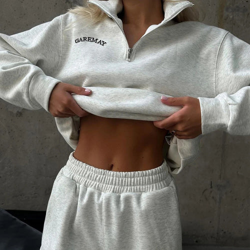 Ensemble de détente sportif pour femmes avec col haut et coupe ample Levoire