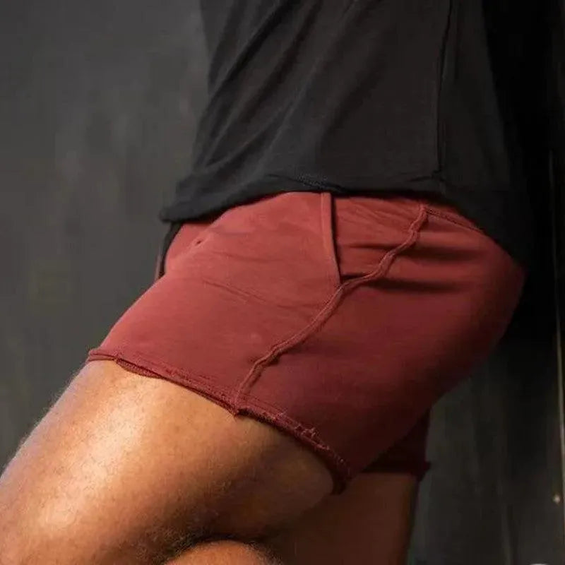 Levoire | Shorts pour hommes Assiette légère rouge vin