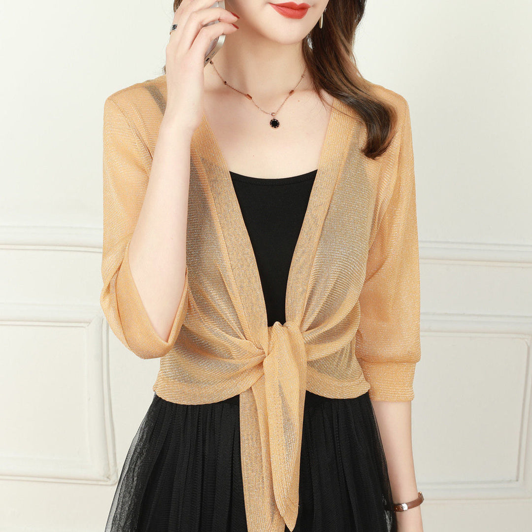 Levoire | Chemise Aérée À Col Ouvert Soleil jaune