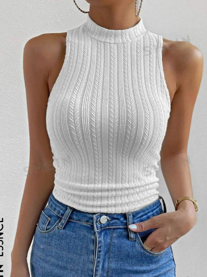 Levoire | Rento Tricot Col Ronde Gilet Blanc