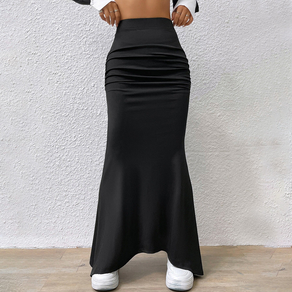 Jupe maxi pour femmes avec des détails de volants sophistiqués et une coupe élégante Levoire