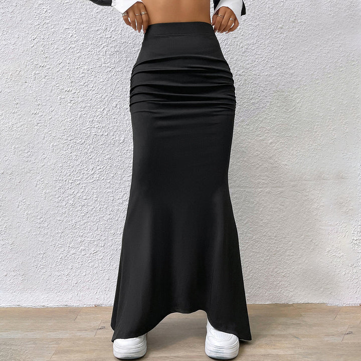 Jupe maxi pour femmes avec des détails de volants sophistiqués et une coupe élégante Levoire