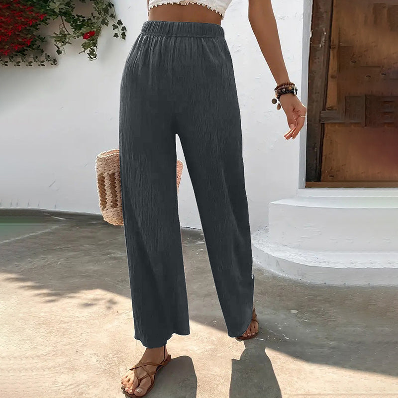 Levoire | Pantalon D'Été Élégant Et Léger Pour Femmes Avec Jambe Évasée