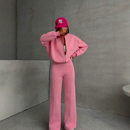 Levoire | Trendik Street Style Veste Pantalon Long Set