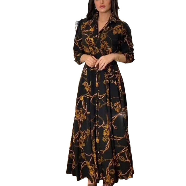 Levoire | Robe Vintage Imprimée Élégante