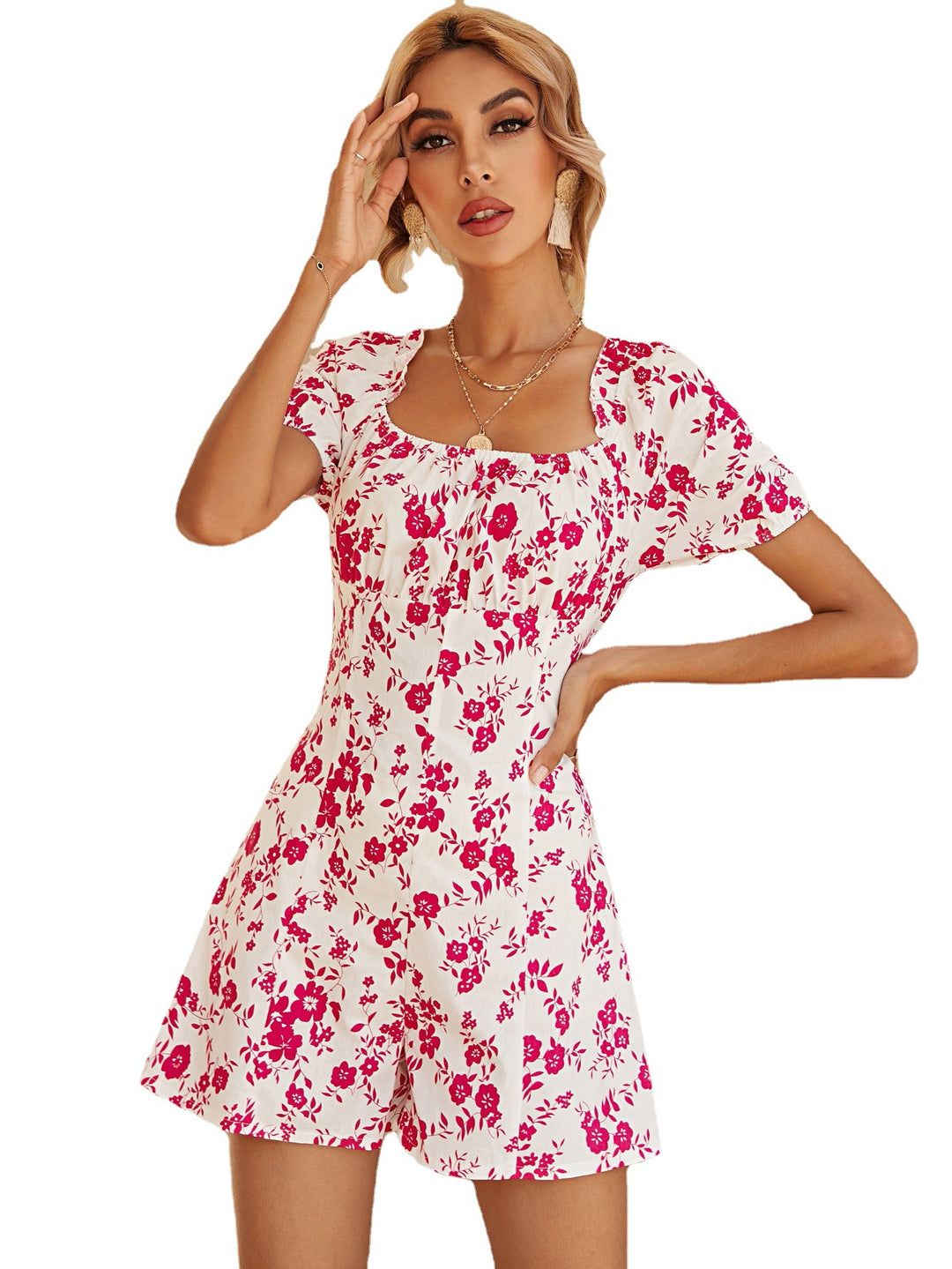 Femmes Costume d'été Floral Romantique Levoire