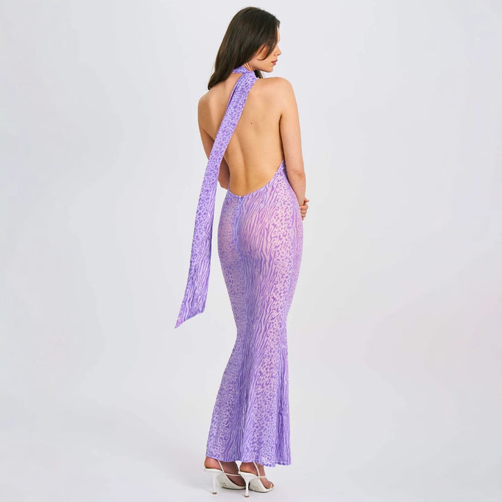 Robes Maxi Élégantes pour Femmes avec Coupe Slim et Détail de Nœud Excitant Levoire