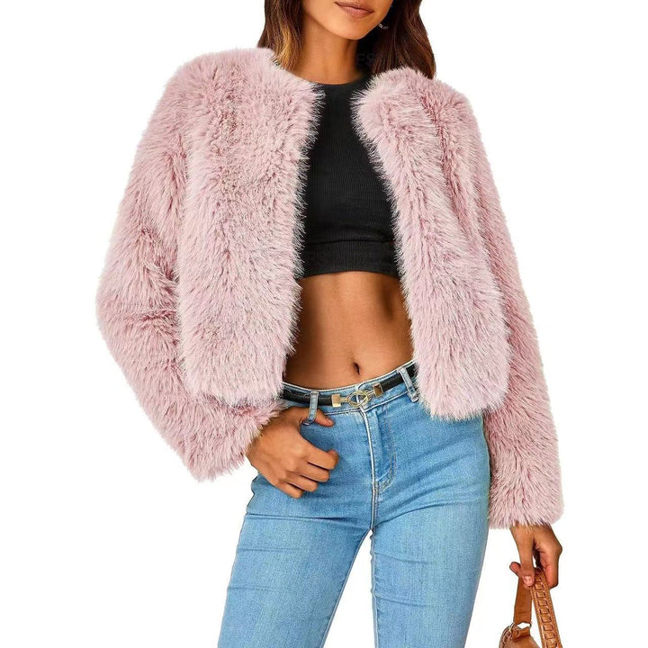 Veste en polaire pour femme avec un design en fourrure luxueux et des manches volumineuses Levoire