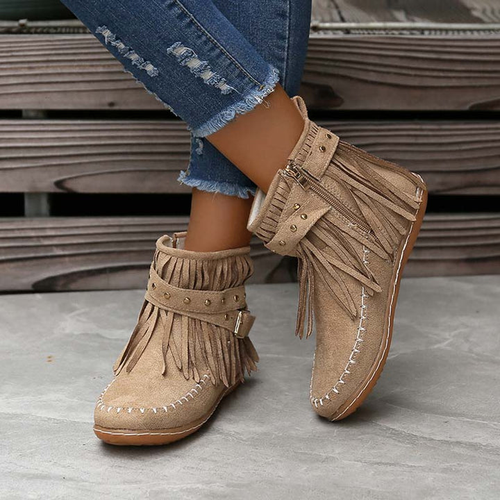 Levoire | Bottines Boho Avec Ornements Et Boucles Pour Femmes