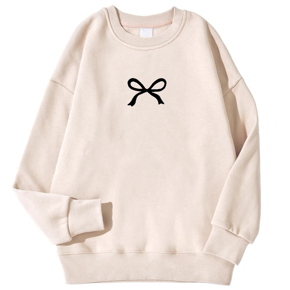 Sweat à capuche confortable pour femmes avec motif de nœud à la mode Levoire
