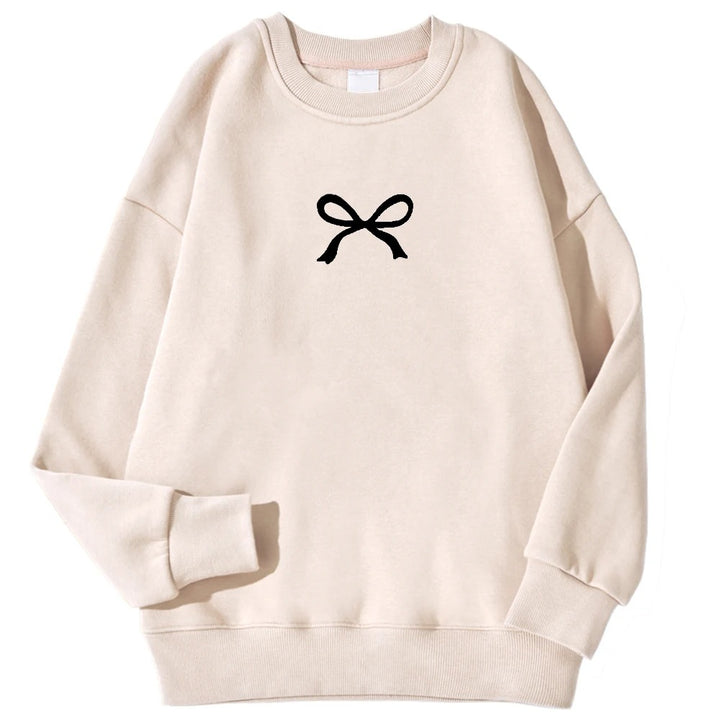 Sweat à capuche confortable pour femmes avec motif de nœud à la mode Levoire