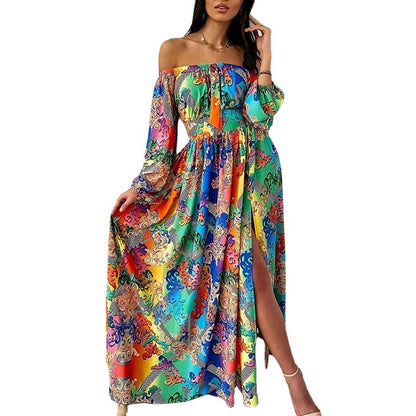 Levoire | Vintage Manches Longues Grande Jupe Découpe Hiver