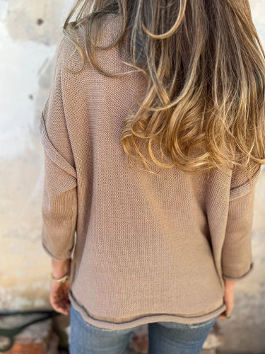 Levoire | Haut En Tricot Décontracté À Col En V Avec Poches