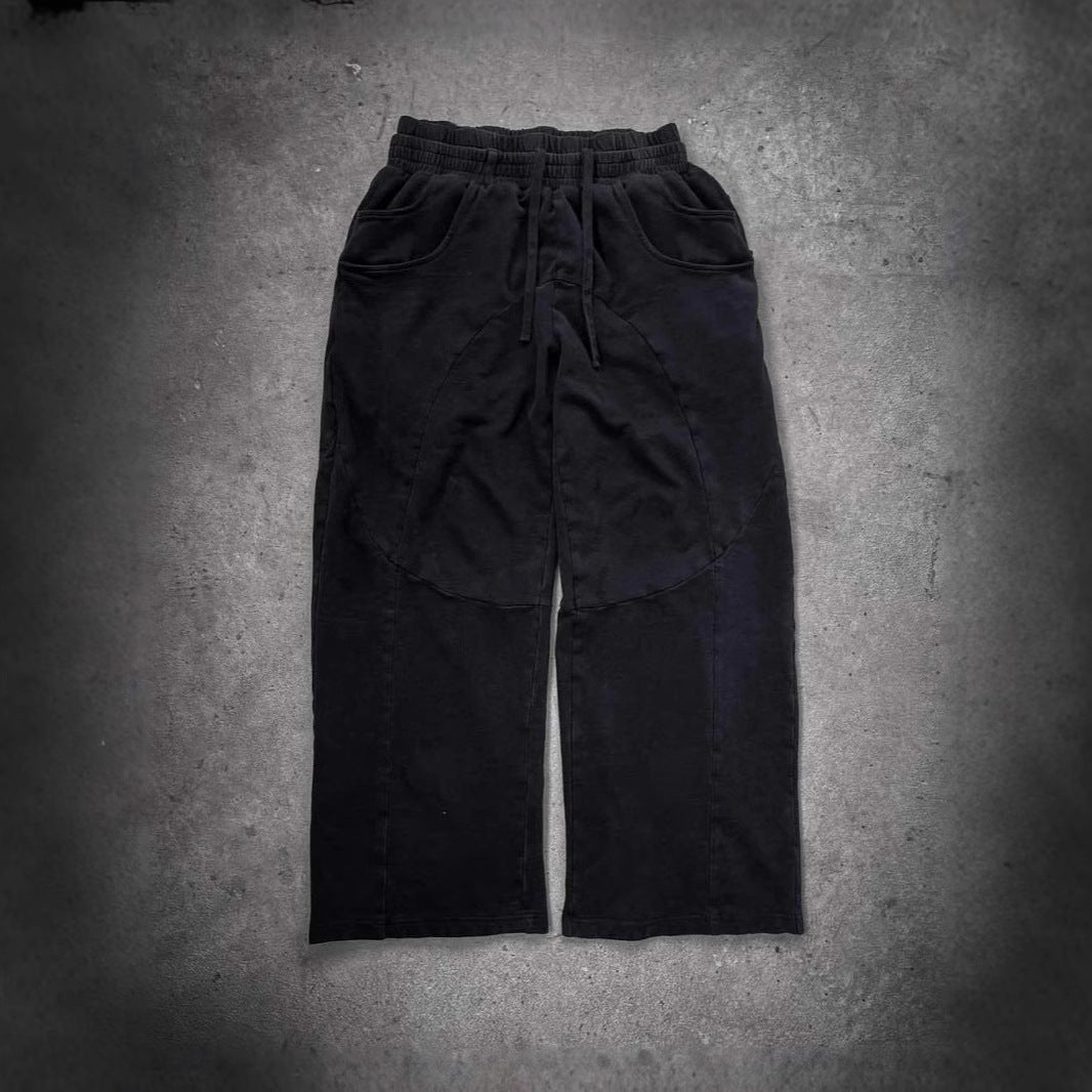 Pantalons de loisirs amples pour femmes avec taille élastique et grandes poches latérales Levoire