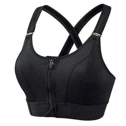 Levoire | Soutien-gorge de sport avec Soutien Optimal et Bretelle Croisée pour Femmes Noir