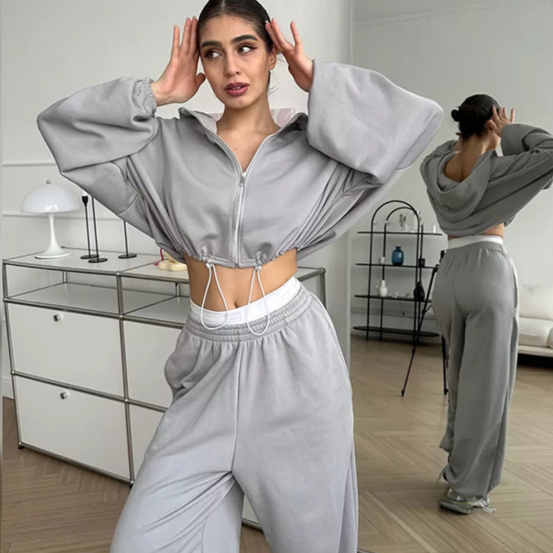 Levoire | T-shirt à capuche confortable Pantalons élastiques Ensemble