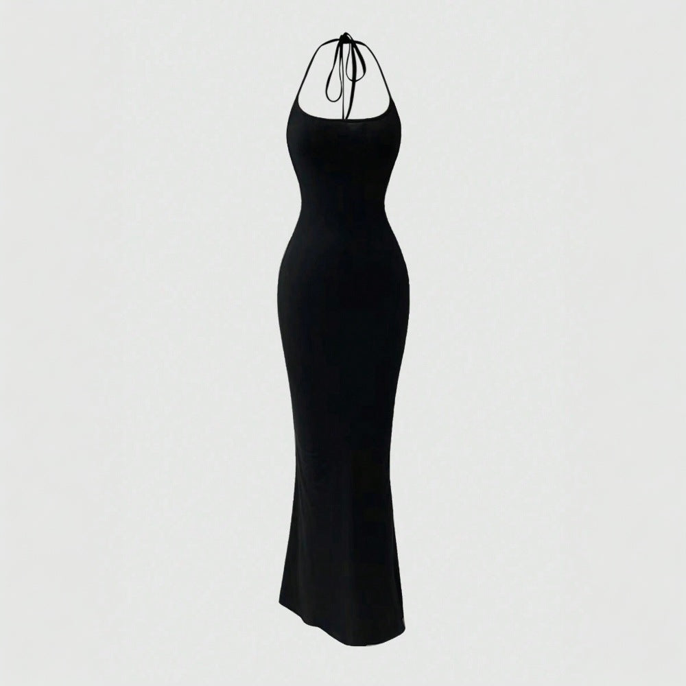 Robe maxi moulante pour femmes avec design de maintien et coupe slim Levoire