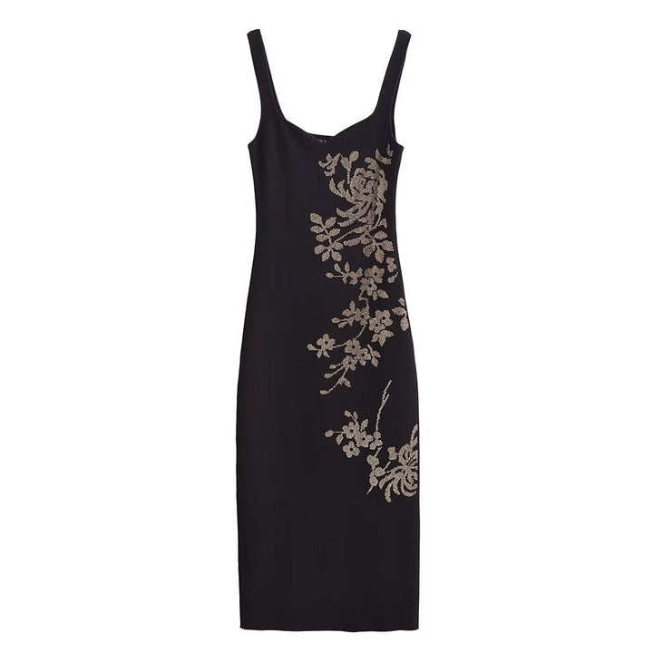 Levoire | Robe débardeur en tricot brillant avec bretelle plus large