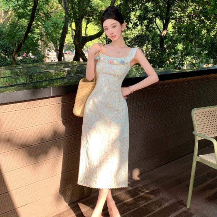 Levoire | robe ajustée à fleur avec perforations