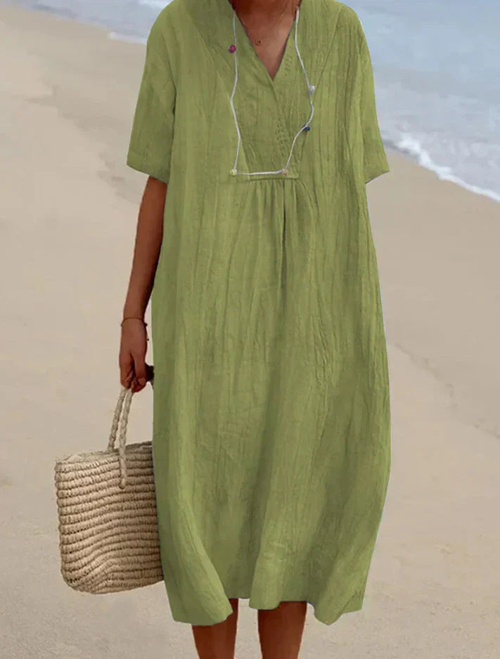 Levoire | en lin pour femme Jaune-vert