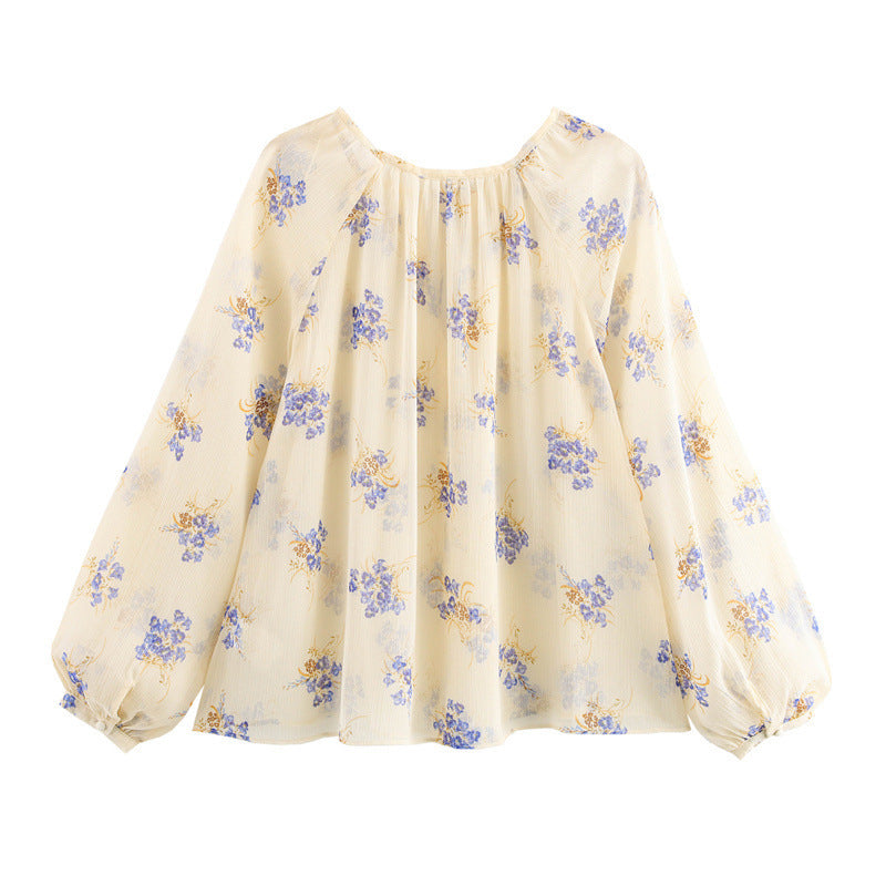 Levoire | Chemise transparente à motif floral Chemise semi-transparente