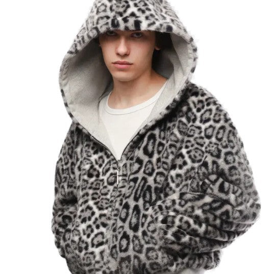 Veste à capuche pour femmes avec doublure en polaire animale et poches pratiques Levoire