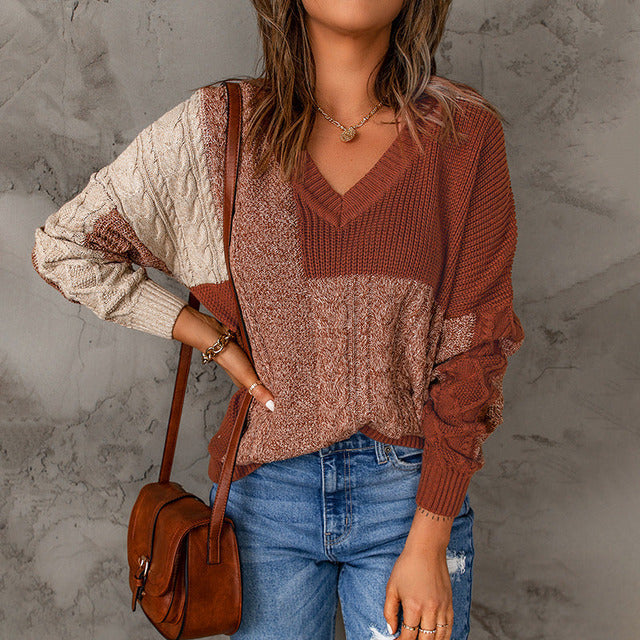 Levoire | En Tricot Patchwork Décontracté