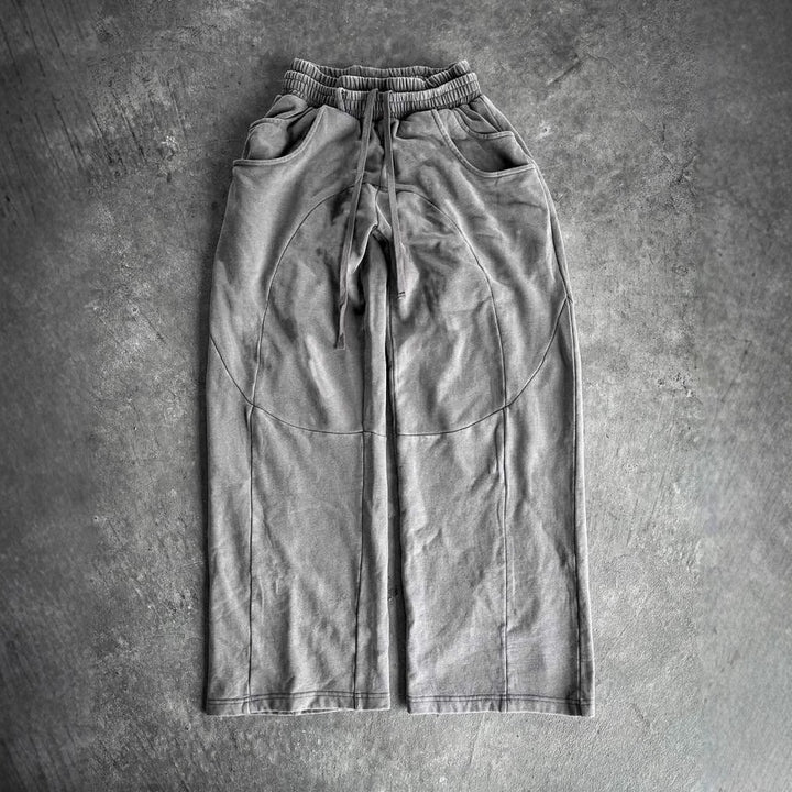 Pantalons de loisirs amples pour femmes avec taille élastique et grandes poches latérales Levoire
