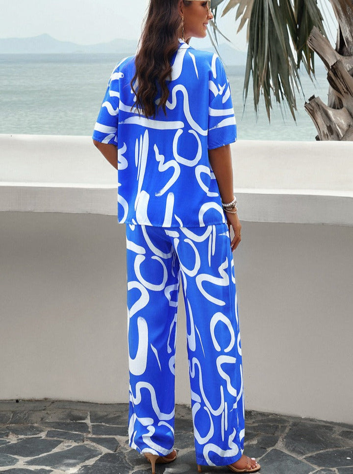 Levoire | Robe Imprimée Légère À Manches Courtes