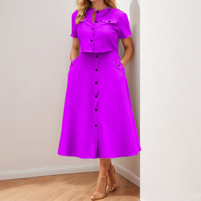 Robe deux pièces pour femmes avec veste courte et longueur mi-mollet ajustée Levoire