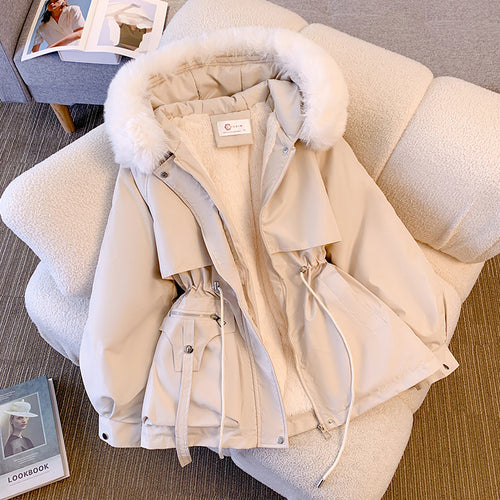 Veste de transition matelassée pour femmes avec doublure en polaire amovible et capuche élégante Levoire