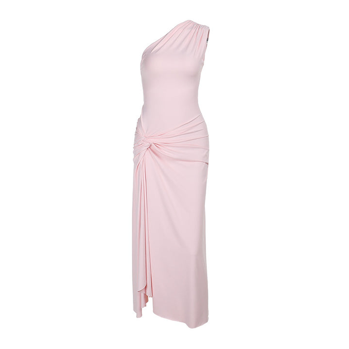 Robe maxi élégante pour femmes avec coupe asymétrique et fente latérale Levoire