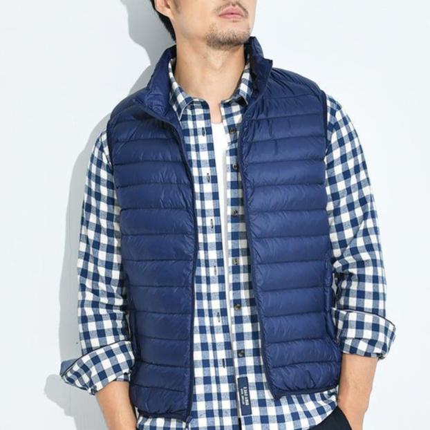 Levoire | Gilet Sportif Rembourré Pour Hommes Bleu