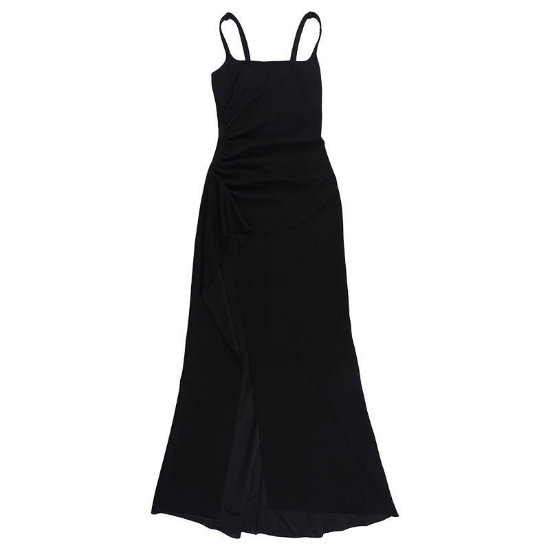 Robe de soirée élégante pour femme avec fente haute et silhouette ajustée Levoire