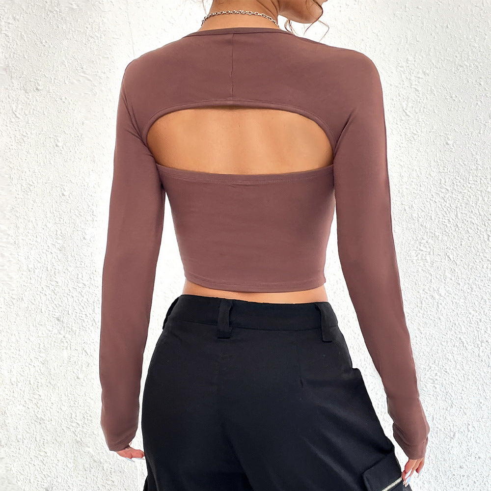 Haut pour femmes avec encolure asymétrique et manches longues Levoire