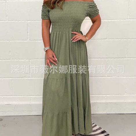 Levoire | Robe en A à couches à manches courtes Robe en A à couches