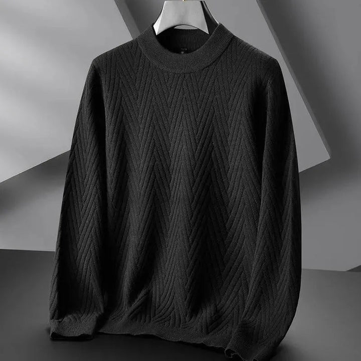 Levoire | Rento pull pour hommes 8027 Noir