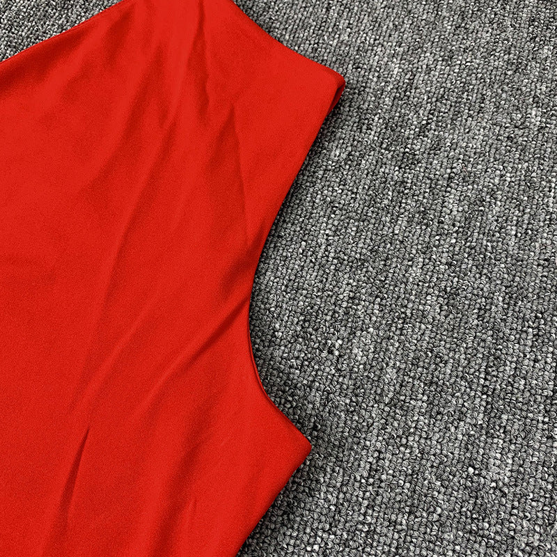 Levoire | Robe Maxi À Une Épaule Avec Décolleté Off-Shoulder Fente Latérale Élevée