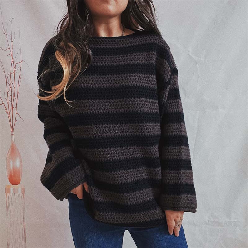 Levoire | En Tricot Rayé Décontracté