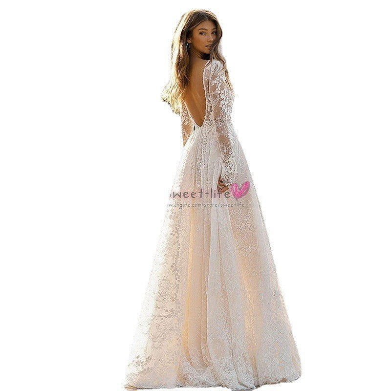 Levoire | Robe de vacances à manches longues décontractée