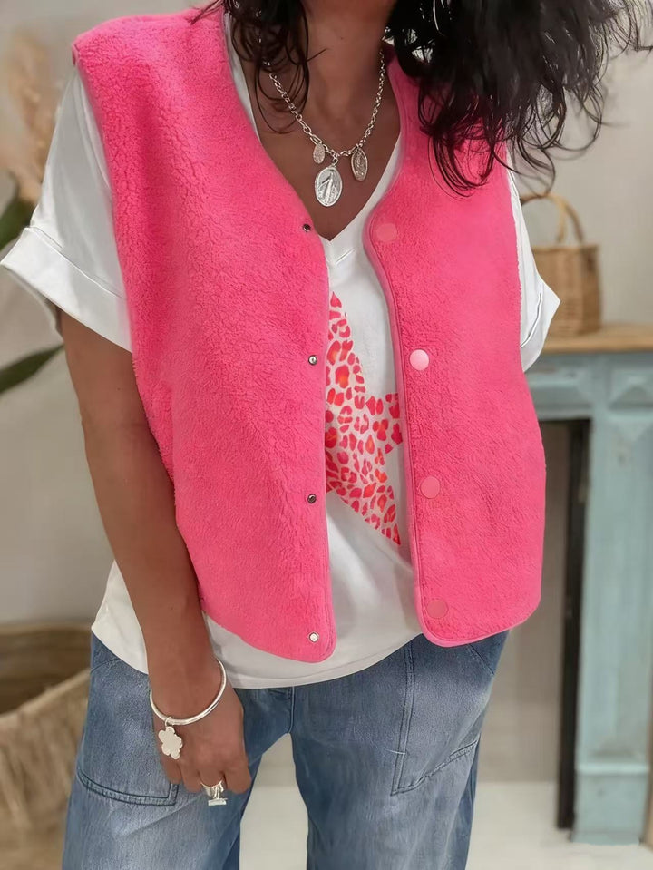 Gilet pour femmes en peluche douce Levoire