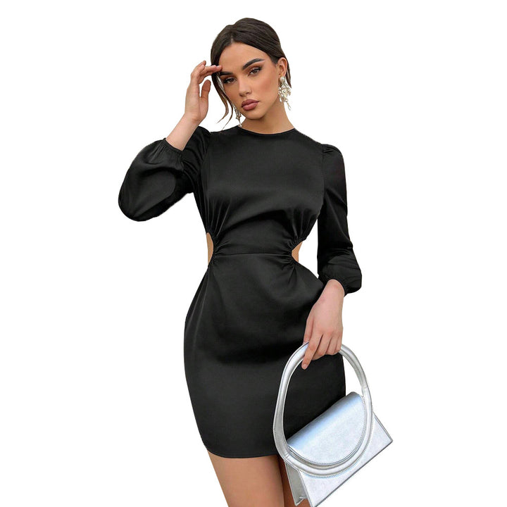 Robe mini pour femmes avec des découpes et des manches bouffantes Levoire