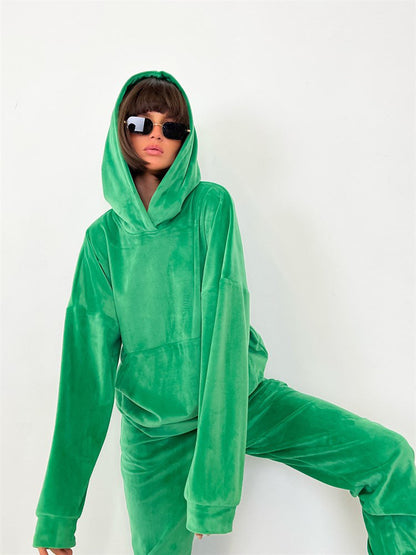 Levoire | Ensemble de sport élégant en molleton Vert