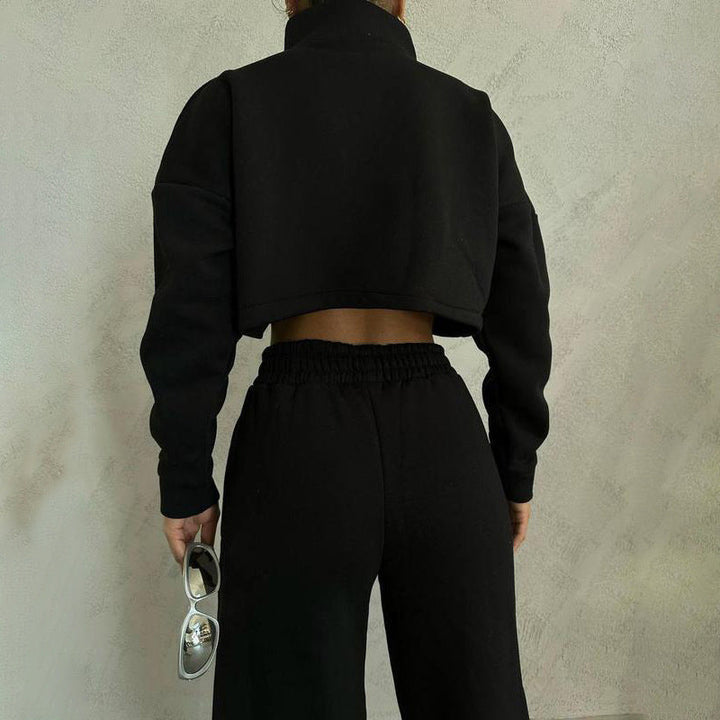 Levoire | Sweat-shirt élégant Pantalons décontractés noir