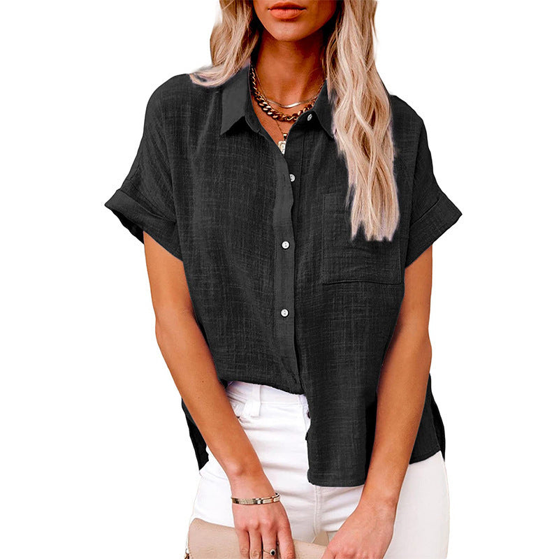 Levoire | Chemise Ample Décontractée Pour Femmes Noir