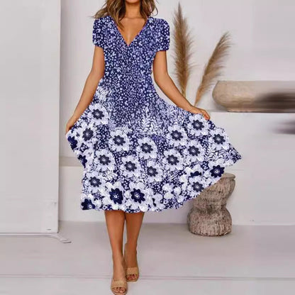 Levoire | Robe mini à imprimé floral à décolleté en V