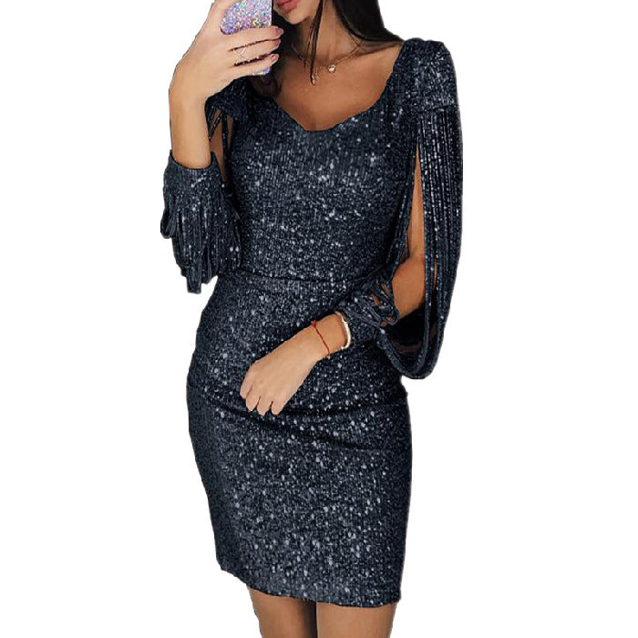 Levoire | Anne Paillettes Midi Robe