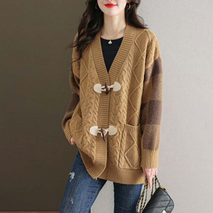 Levoire | Veste En Tricot À Carreaux Vintage